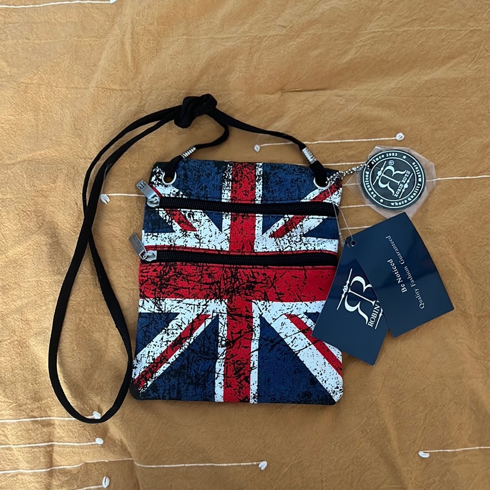 UK British Passport Bag with Union Jack